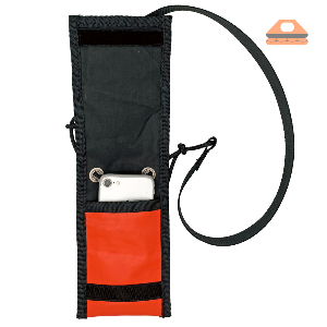 ORANGE BOW MOBILE CASE BAG.