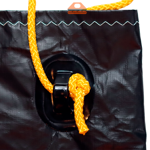 Shopping Bag BLACK SEA XL black. Sustainable and Waterproof. Great capacity. Ideal for the beach or shopping.